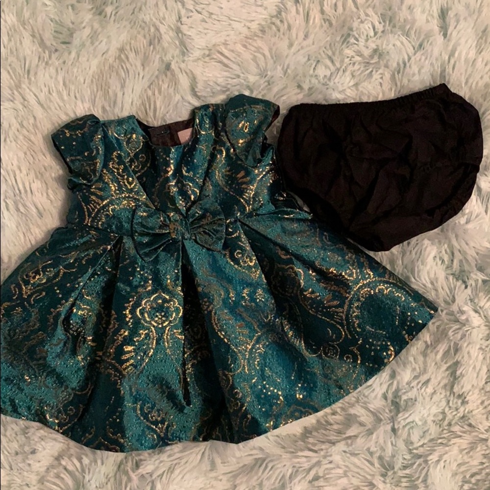 Green and Gold Dress